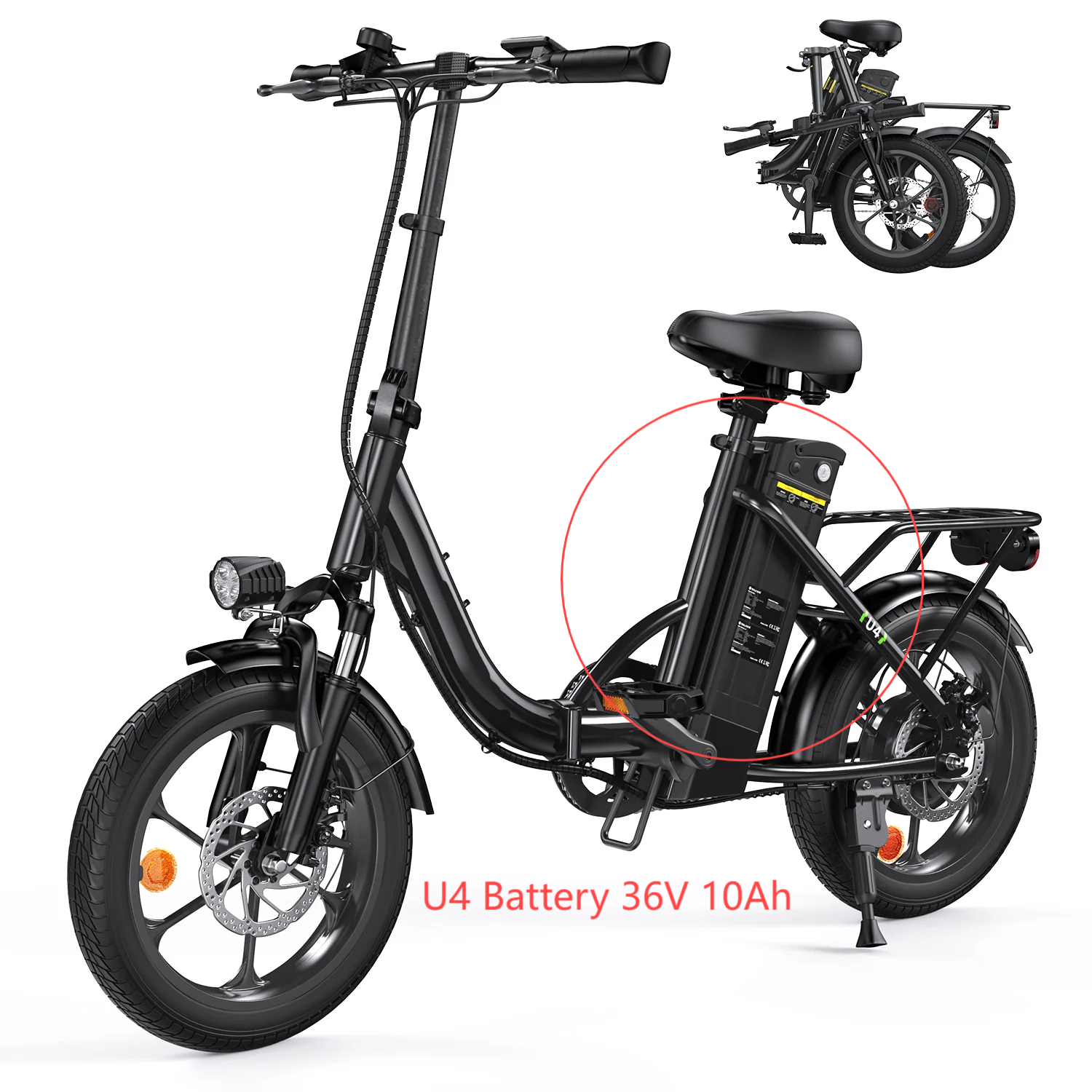 electric bicycle in china 36V 10AH battery for U4 E-bike