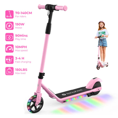 isinwheel® S7 Glow Adjustable Kids E-Scooter