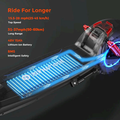 isinwheel® 1000W 60KM Long Range E-Scooter GT2