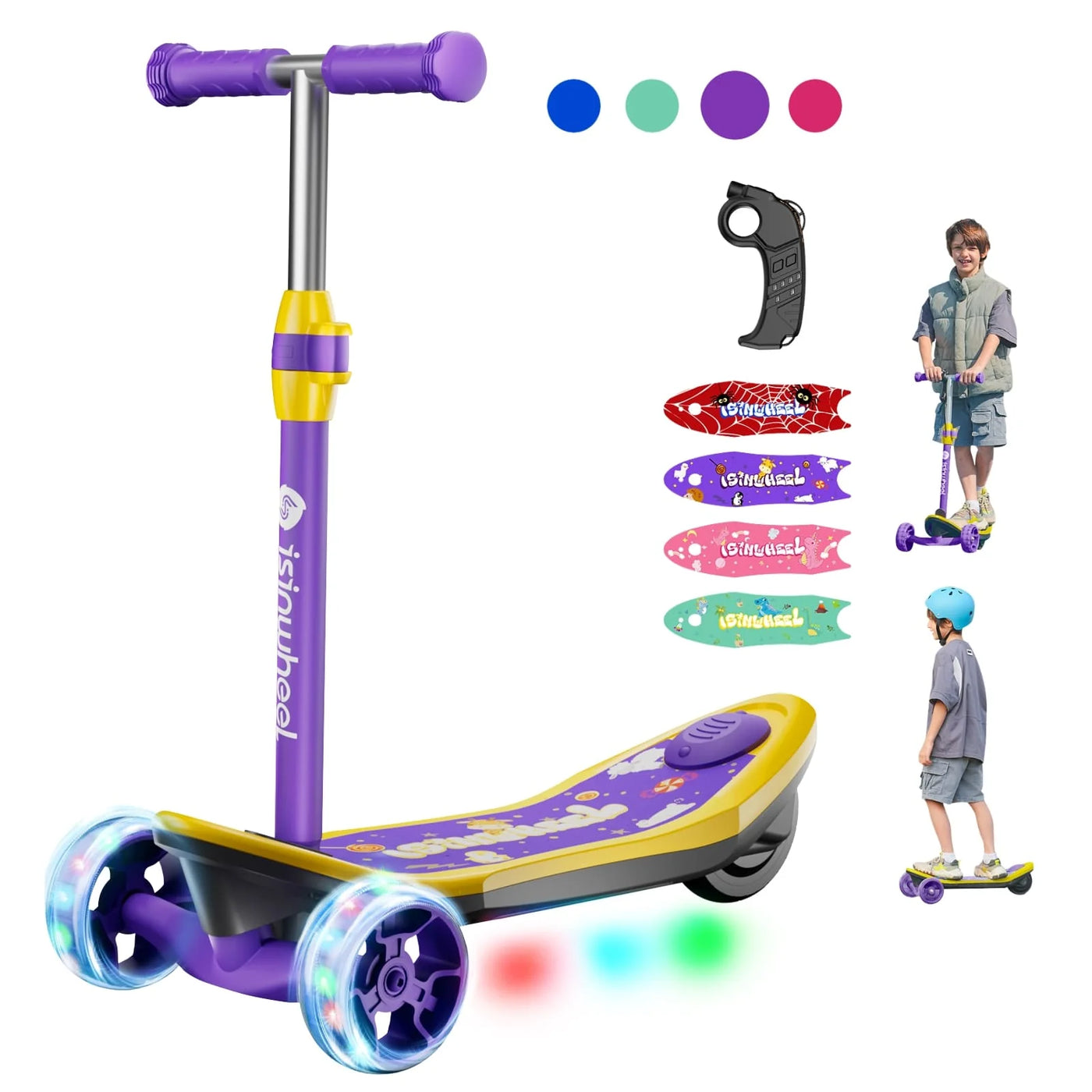 isinwheel® S2 Kids Electric Scooter Height Adjustable