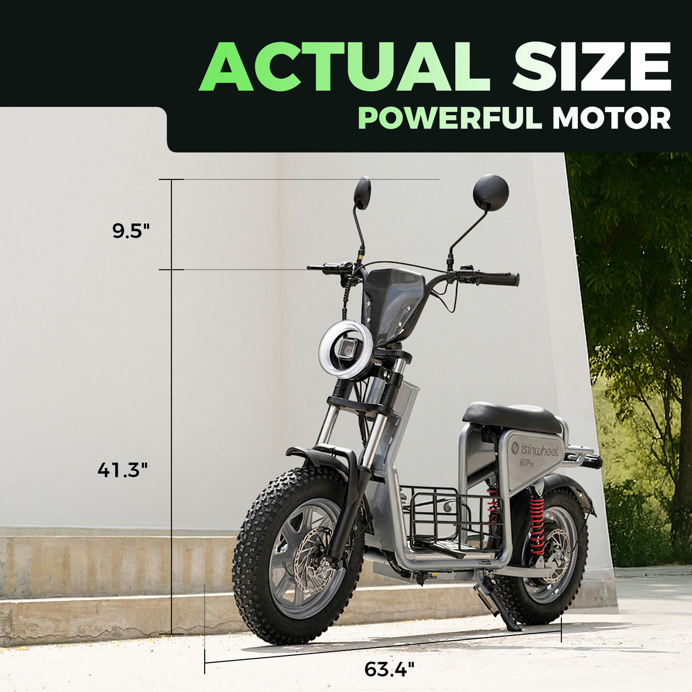isinwheel H7Pro High-End Commuting Electric Scooter with Seat