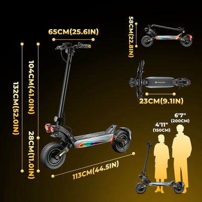 isinwheel® GT4 2400W Dual Motor Electric Scooter