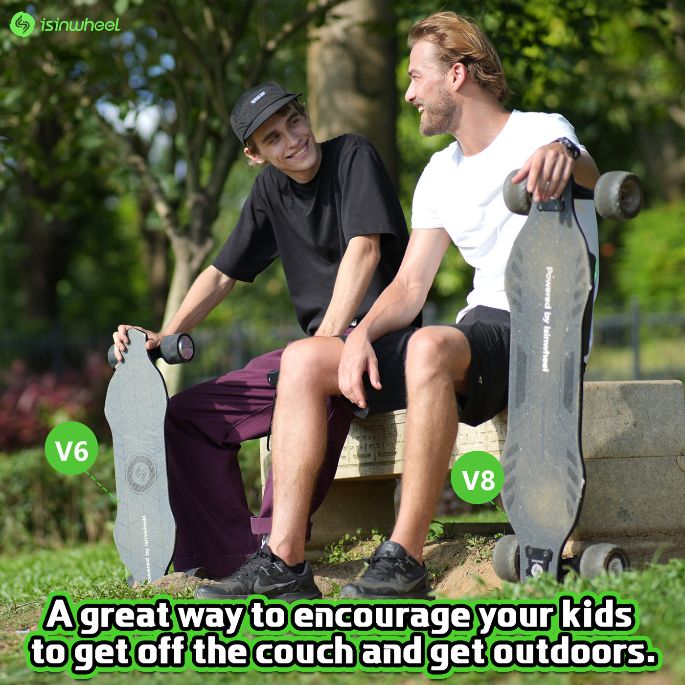 isinwheel® V6 Electric Skateboard with Remote Control