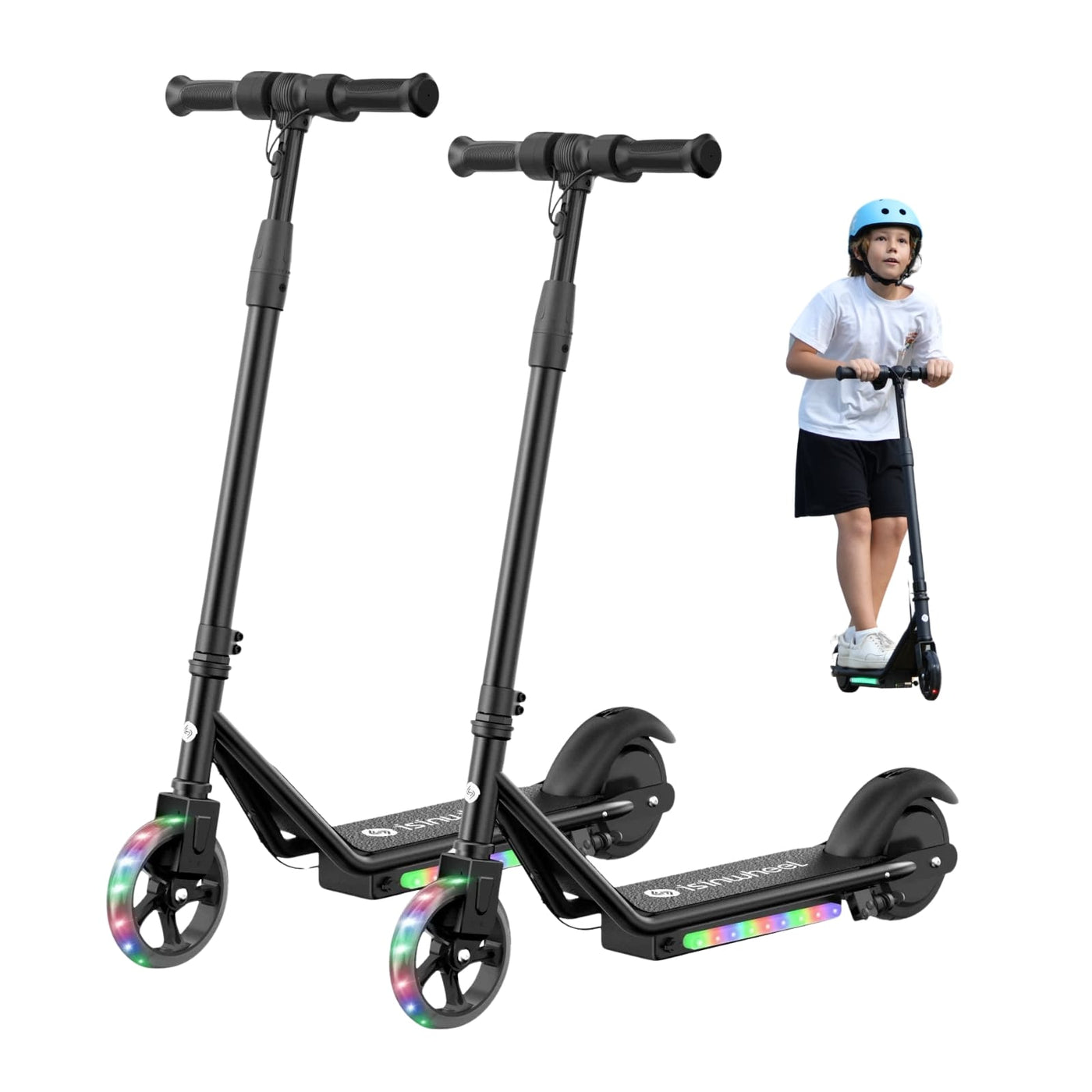 isinwheel® S7 Glow Adjustable Kids E-Scooter