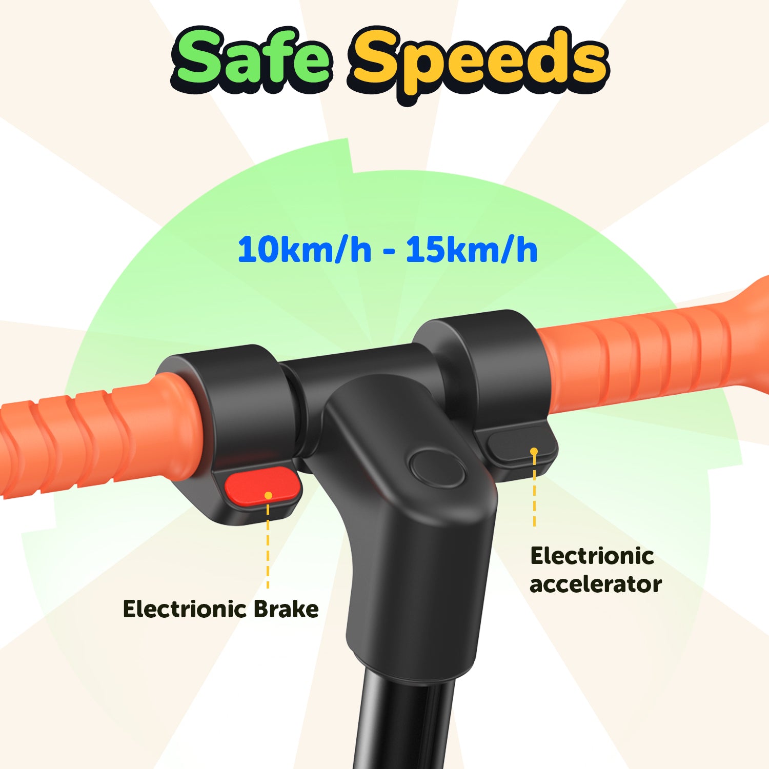 isinwheel® S6 Kids Electric Scooter Height Adjustable