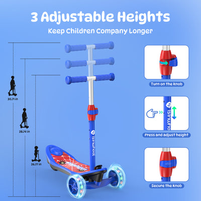 isinwheel MiniSpider 3 Wheel Kids Electric Scooter for boys aged 3-12