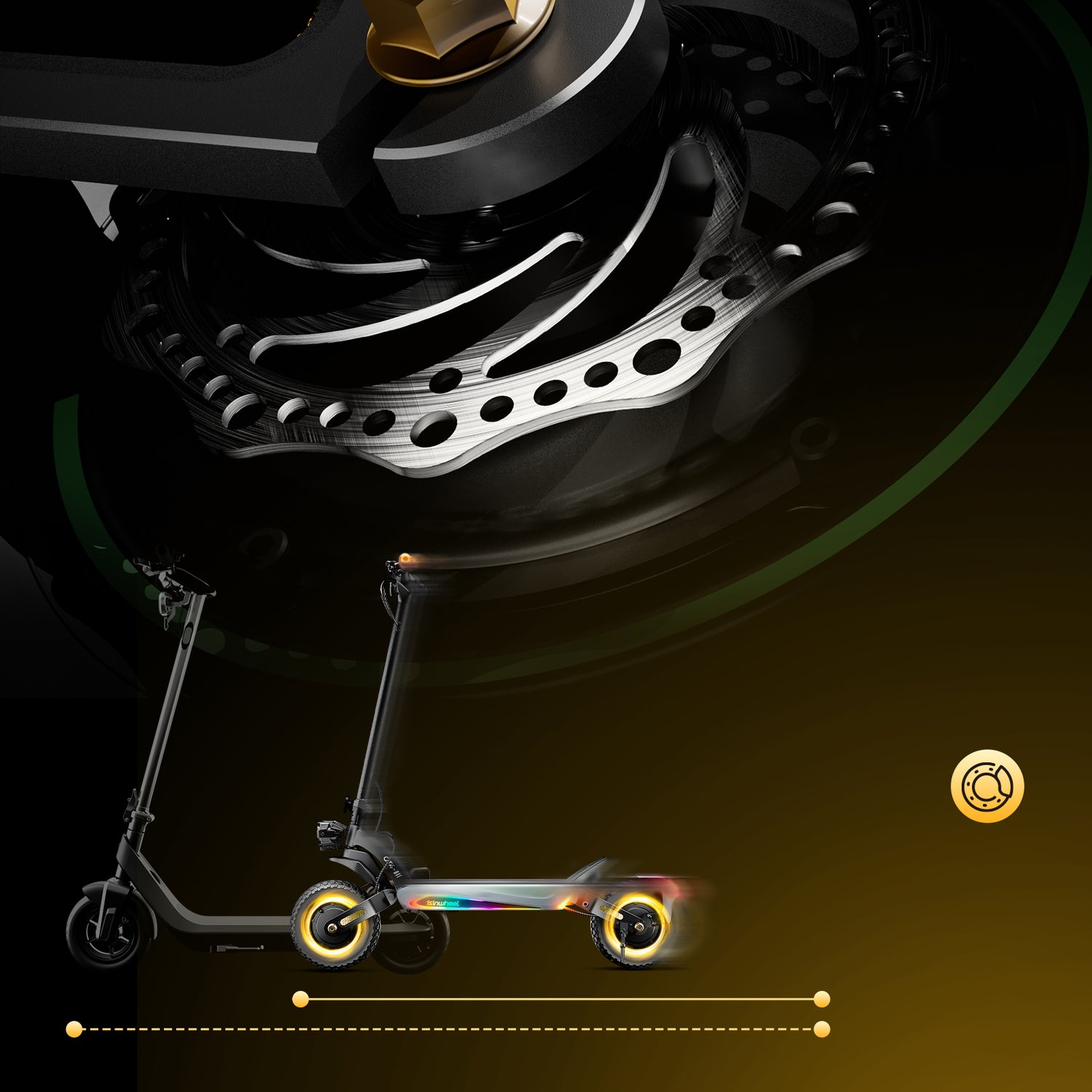 Front and Rear Hydraulic Disc Brakes