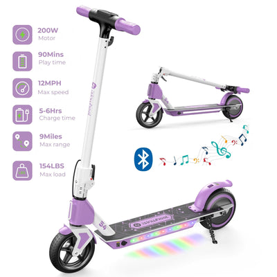 isinwheel® S7/S4 Glow Adjustable Kids E-Scooter