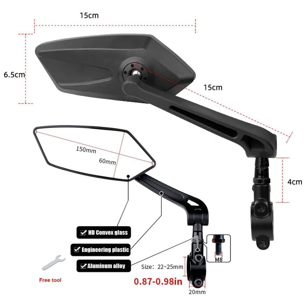 U2 E-Bike Rearview Mirror