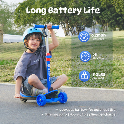 isinwheel MiniSpider 3 Wheel Kids Electric Scooter for boys aged 3-12