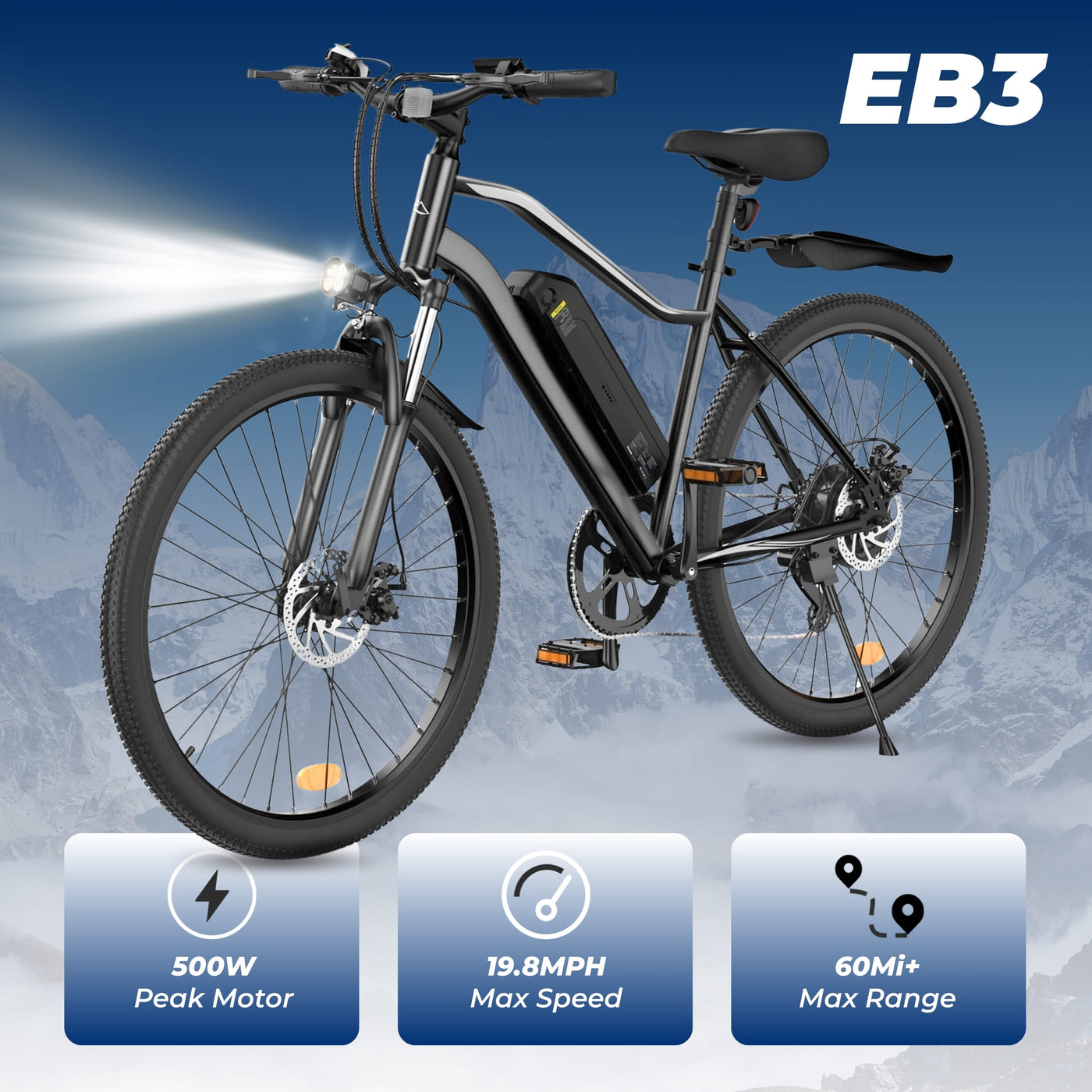 iSinwheel M10 500W Electric Bike E-MTB