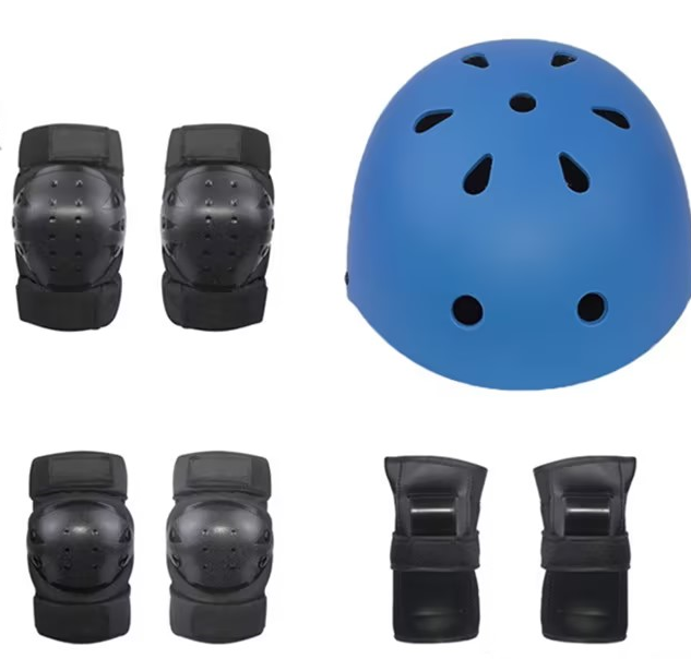 Protective Helmet and Pads for small electric scooter