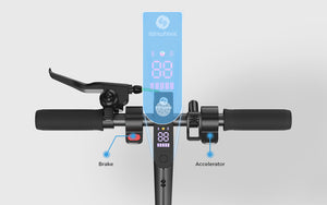 Multifunctional led display electric scooter