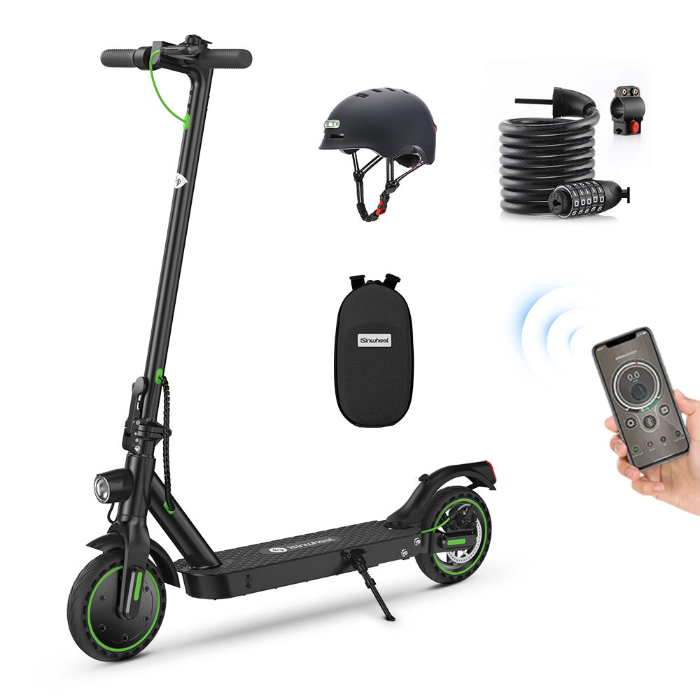 isinwheel S9Pro Electric Scooter With Cable Lock And Helmet