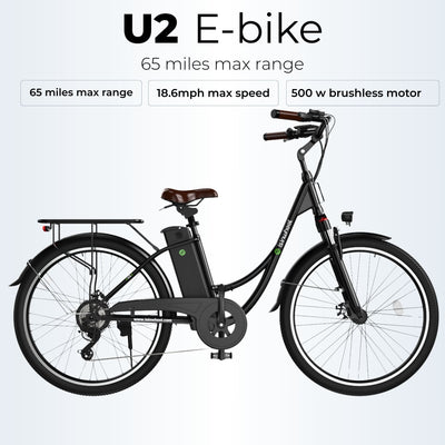 iSinwheel U4 Foldable Step-thru Electric Bike 500w 55Miles Range