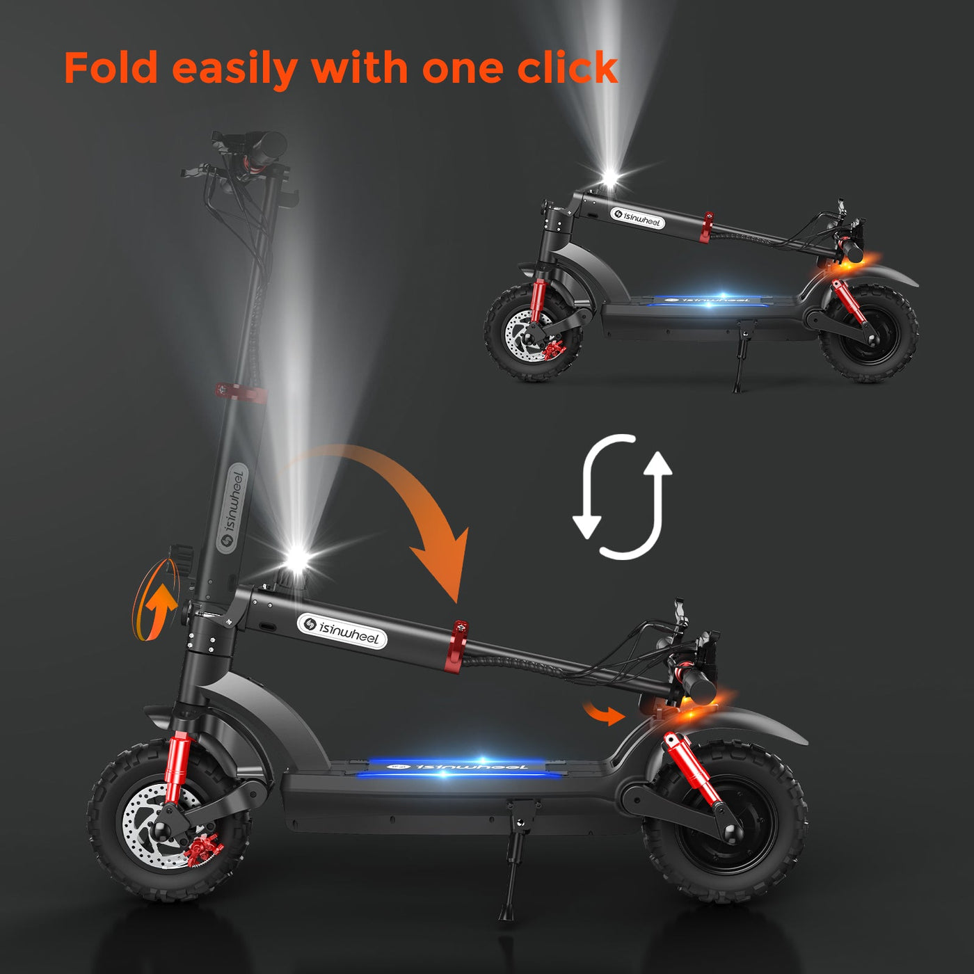 isinwheel 800w off road electric scooter