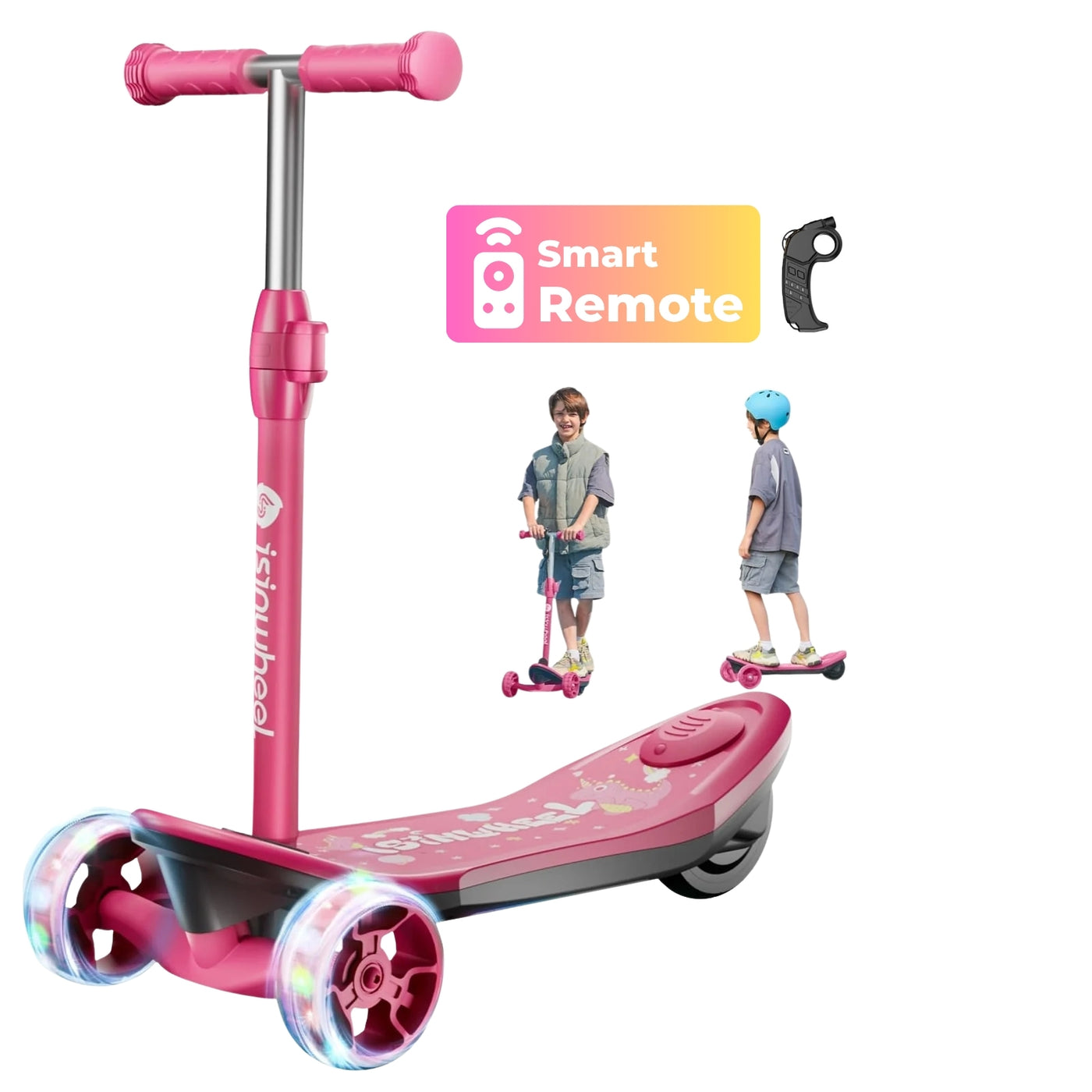 isinwheel® S7/S4 Glow Adjustable Kids E-Scooter