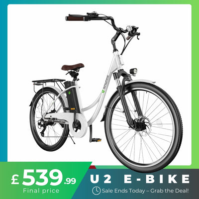 iSinwheel U2 City Commuter Electric Bike 65Miles Range