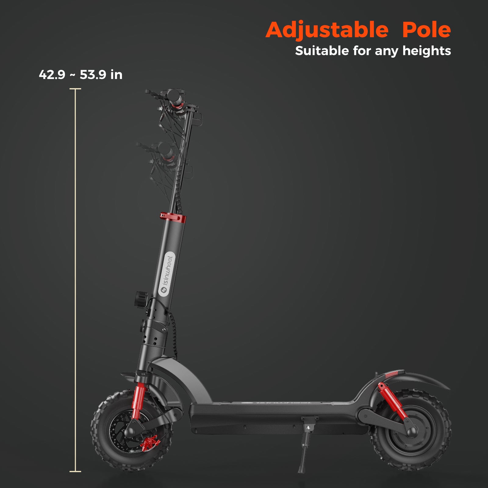 isinwheel 800w off road electric scooter gt2