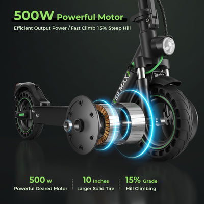 isinwheel s9max electric scooter with bluetooth